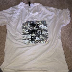 H&M All white and silver , black shirt